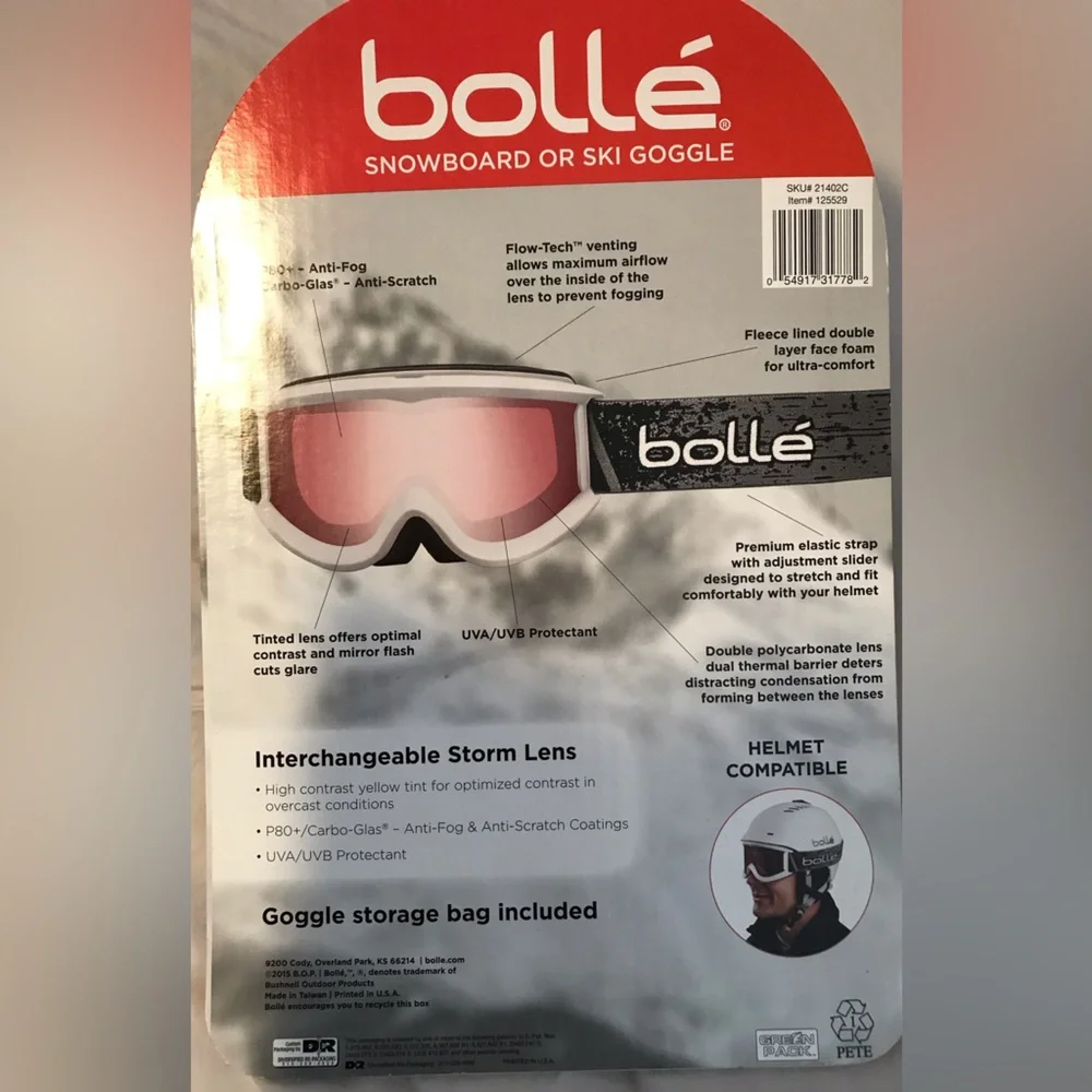 Bolle Interchangeable Storm Lens VR Goggles